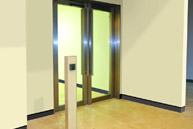 Bassett & Findley - Blenhein FD60 satin stainless steel fire door